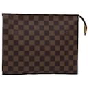 LOUIS VUITTON Damier Ebene Poche Toilette 26 Pouch N47543 LV Auth 76220 - Louis Vuitton