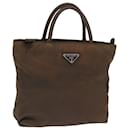 PRADA Sac à main en nylon marron Auth bs15065 - Prada