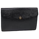 LOUIS VUITTON Epi Montaigne 27 Clutch Bag Black M52652 LV Auth 76223 - Louis Vuitton