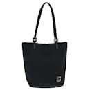 Bolsa de mão em canvas Zucchino FENDI preta Auth 74840 - Fendi