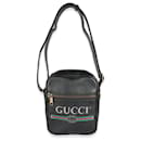 Gucci Black Pebbled Calfskin Vintage Logo Messenger