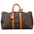 Louis Vuitton Brown Monogram Keepall 45