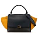 Sac à main trapeze tricolore moyen Celine Black - Céline