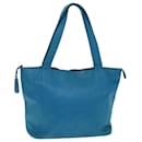 CHANEL COCO Borsa Tote Mark Pelle Caviar Blu CC Auth yk12847 - Chanel