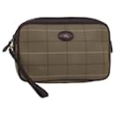 Burberrys Nova Check Clutch Bag Canvas Beige Auth bs15066 - Autre Marque