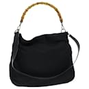 GUCCI Bamboo Schultertasche Nylon 2way Schwarz 001 1998 1577 Auth ep4348 - Gucci