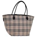 Bolsa tote de nylon bege Burberry Nova Check Blue Label Auth am6318