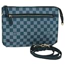 LOUIS VUITTON Damier Farbmodul Clutch Tasche 2way Cyan N41310 LV Auth bs15041 - Louis Vuitton