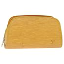 LOUIS VUITTON Epi Dauphine PM Pouch Yellow M48449 LV Auth 76248 - Louis Vuitton