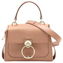 Tess Day Mini Calfskin Leather 3-Ways Top-handle Bag Light Tan - Chloé