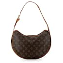 Brown Louis Vuitton Monogram Croissant MM Hobo Bag