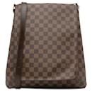 Braune Louis Vuitton Damier Ebene Musette Salsa GM Umhängetasche