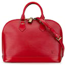 Red Louis Vuitton Epi Alma PM Handbag