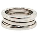 Silver Bvlgari 18K White Gold B.Zero1 Three Band Ring - Bulgari