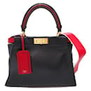 Fendi Peekaboo Defender Tasche aus Leder 8BN307 in gutem Zustand