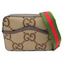 Gucci Jumbo GG Messenger Bag Canvas Shoulder Bag 675891 in Great Condition