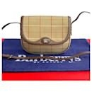 Burberry Check Canvas Crossbody Bag Canvas Crossbody Bag in Very Good Condition