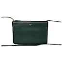 Celine Trio Small Leather Shoulder Bag Leather Shoulder Bag in Very Good Condition - Céline