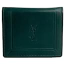 Yves Saint Laurent Leather Monogram Coin Case  Leather Coin Case in Great Condition