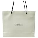 NINE BALENCIAGA SHOPPING TOTE M IN ECRU LEATHER HAND BAG NEW PURSE - Balenciaga