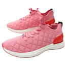 NINE CHANEL SNEAKERS CC TRAINER G35549 CANVAS SHOES 40.5 - Chanel