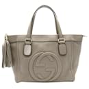 Gucci Soho Interlocking G Tote Bag Leather Tote Bag 282307 in Very Good Condition