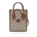 Gucci Mini Interlocking G Tote Bag aus Canvas 671623 in gutem Zustand