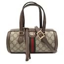 Gucci Ophidia Small Boston Bag Canvas Handbag 602577 in Great Condition