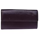 LOUIS VUITTON Epi Portefeuille Sarah Long Wallet Violet Cassis M6374K Auth 76313 - Louis Vuitton