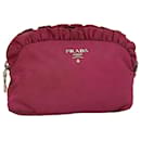 Prada Nylon Tasche Rosa Auth bs15113