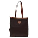 CELINE Macadam Canvas Tote Bag PVC Leather Brown Auth yk12998 - Céline