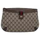 GUCCI GG Supreme Web Sherry Line Shoulder Bag PVC Beige 39 02 026 Auth th4958 - Gucci