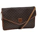 Borsa a spalla in tela Macadam CELINE in pelle PVC marrone Auth bs14939 - Céline