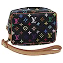 LOUIS VUITTON Monogram Multicolor Trousse Wapity Pouch Black M58034 Auth ac3003A - Louis Vuitton