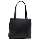 BURBERRY Tote Bag Leather Black Auth bs14933 - Burberry