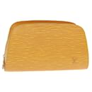 LOUIS VUITTON Epi Dauphine PM Pouch Yellow M48449 LV Auth th4988 - Louis Vuitton