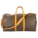 Louis Vuitton Canvas Monograma Keepall Bandoulière 55