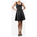 Black sleeveless textured A-line mini dress - size XS - Autre Marque