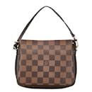 Louis Vuitton Damier Makeup Pouch Shoulder Bag N51982 Brown PVC Leather in Very Good Condition