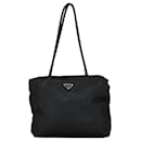 Prada Nylon Tessuto Handbag Black in Very Good Condition