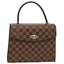 LOUIS VUITTON Bolsa de Mão Damier Ebene Malesherbes N51379 LV Auth 77542 - Louis Vuitton