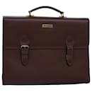 Borsa a mano in pelle marrone Burberrys Auth bs14914 - Autre Marque