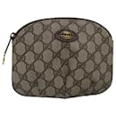 GUCCI GG Supreme Pouch em couro PVC bege 89 01 017 Auth yk13062 - Gucci