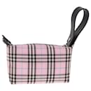 Bolso de nylon Burberry Nova Check rosa Auth 78613