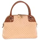 CELINE Macadam Canvas Hand Bag PVC Leather Beige Auth 77645 - Céline