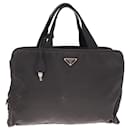 PRADA Sac à main en nylon noir Auth 78643 - Prada