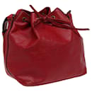 LOUIS VUITTON Epi Petit Noe Shoulder Bag Red M44107 LV Auth 77899 - Louis Vuitton