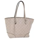 Bolsa tote Guccissima em lona GG bege 353119 Auth ac3056