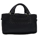 Bolsa de mão Boogie em couro preto Auth yk13074 - Céline