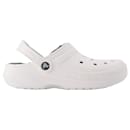 Classic Lined Clog in White - Autre Marque